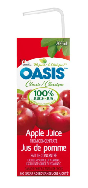 Oasis apple juice