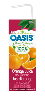 Oasis orange juice