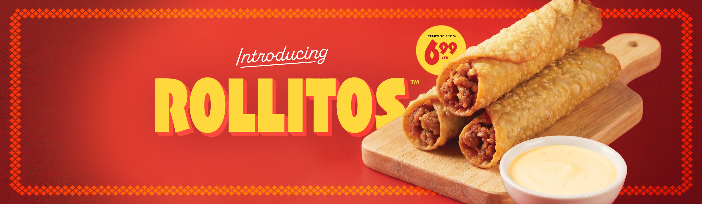 New Quesada Rollitos — Spicy Chicken or Ground Beef